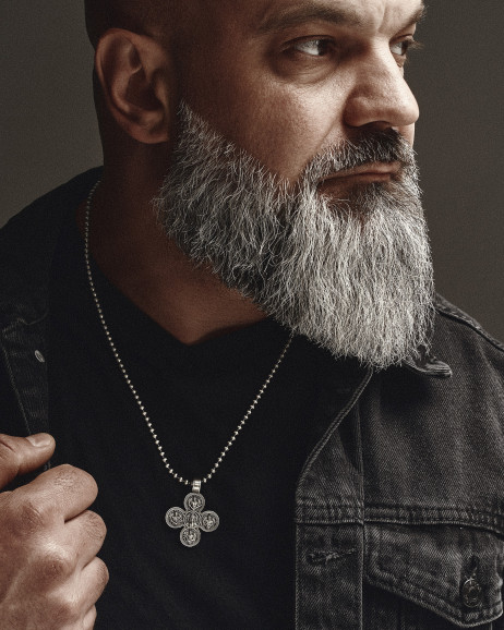 Kreuz JESUS ​​UND DIE VIER ERZENGEL in Sterlingsilber 2