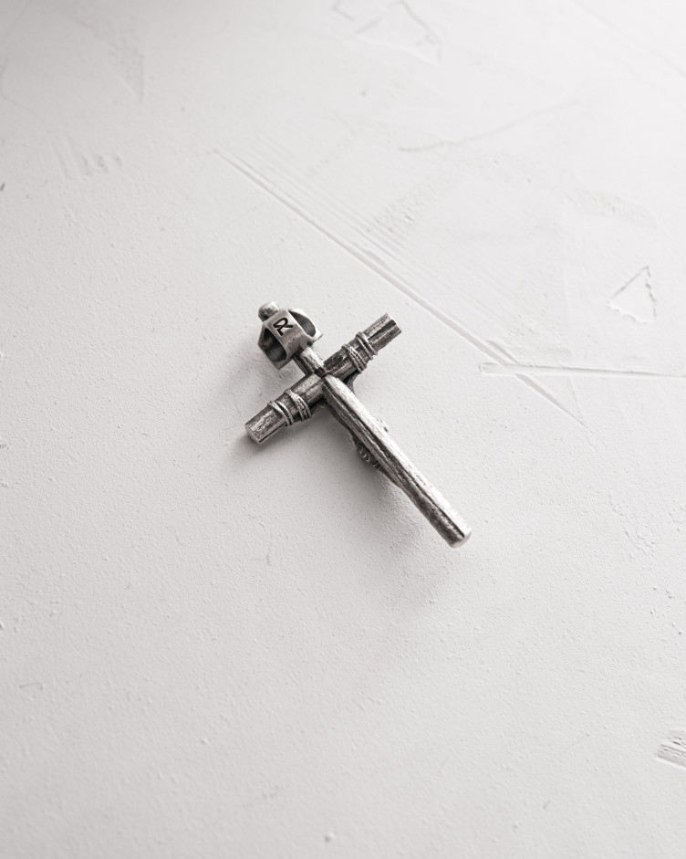 Kreuz KREUZIGUNG VON JESUS CHRISTUS. INRI in Sterlingsilber mini 4