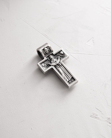 Kreuz DIE KREUZIGUNG JESU CHRISTI. SCHUTZ in Sterlingsilber 5