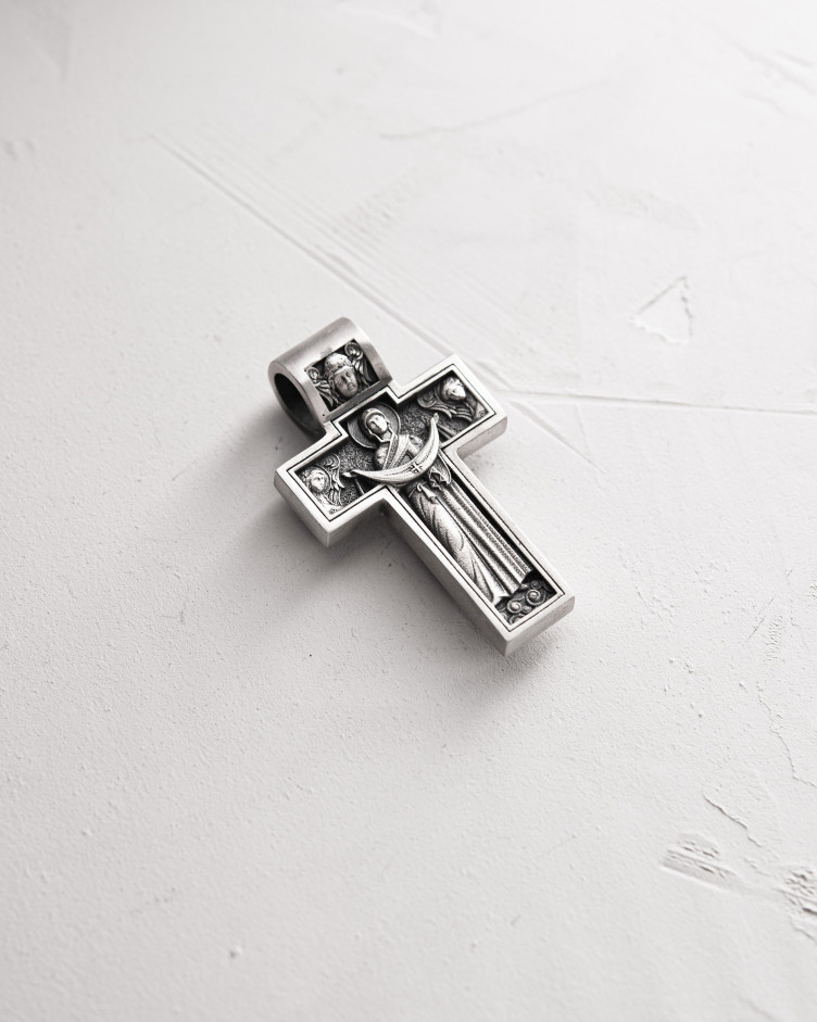 Kreuz DIE KREUZIGUNG JESU CHRISTI. SCHUTZ in Sterlingsilber 5