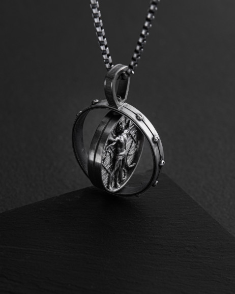 Anhänger DER VITRUVIANISCHE MENSCH (Da Vinci) in Sterlingsilber 4