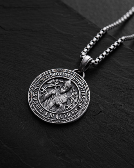 Anhänger SANCTUS BENEDICTUS in Sterlingsilber