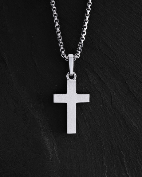 Kreuz HELIGHET aus Weißgold 3