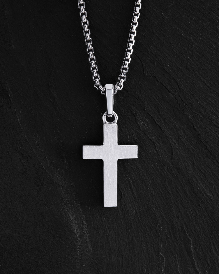 Kreuz HELIGHET aus Weißgold 3