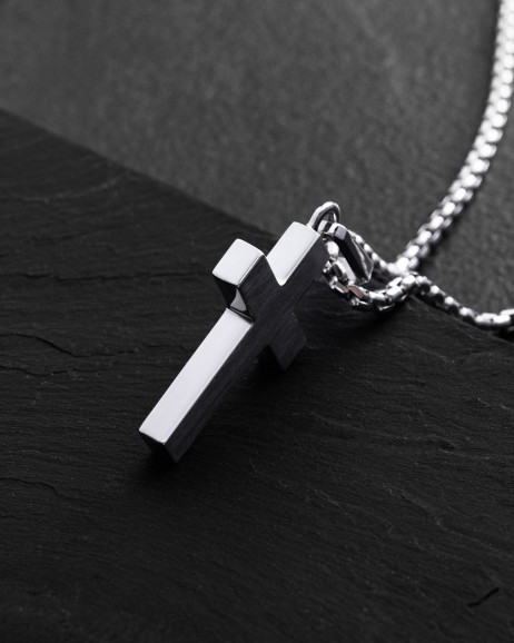Kreuz HELIGHET aus Weißgold 4