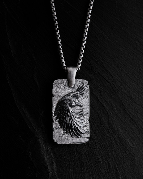 Anhänger RABE in Sterlingsilber