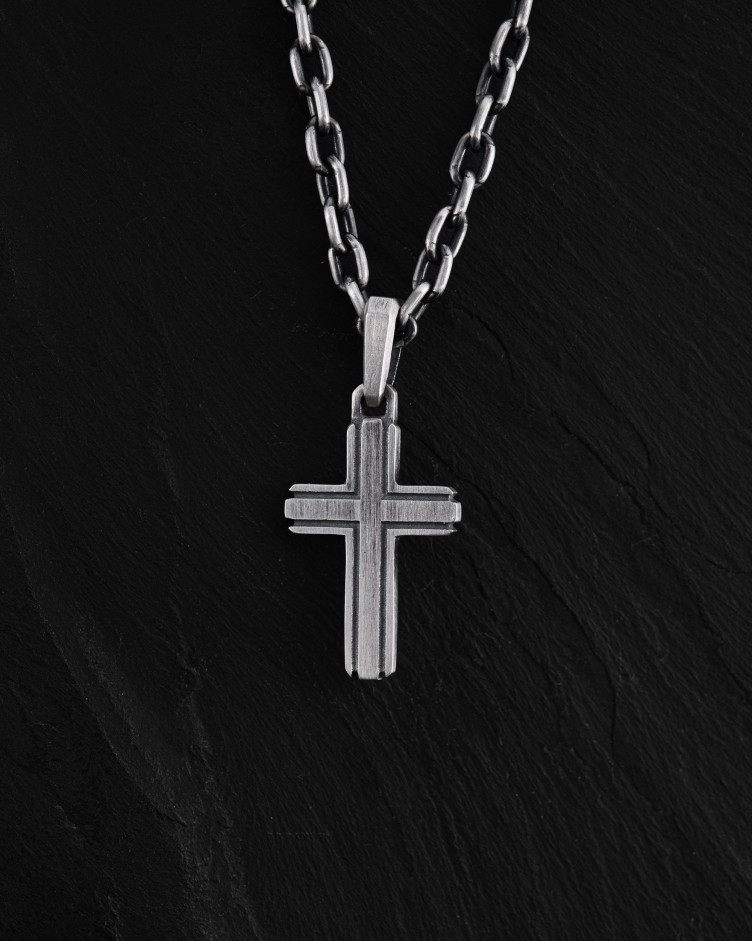Kreuz SANDHED in Sterlingsilber