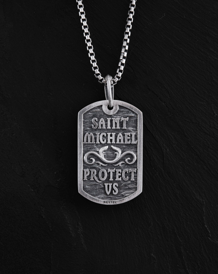Anhänger HEILIGER MICHAEL in Sterlingsilber 3