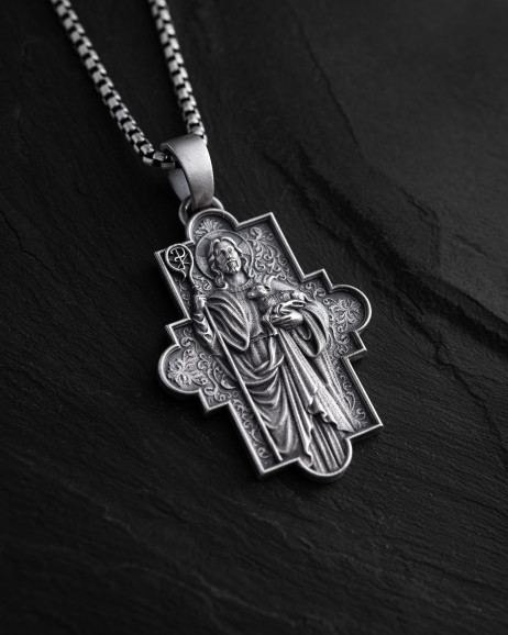 Anhänger JESUS und ZEPTER in Sterlingsilber