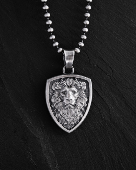 Anhänger DIE WEISHEIT DES LÖWEN in Sterlingsilber