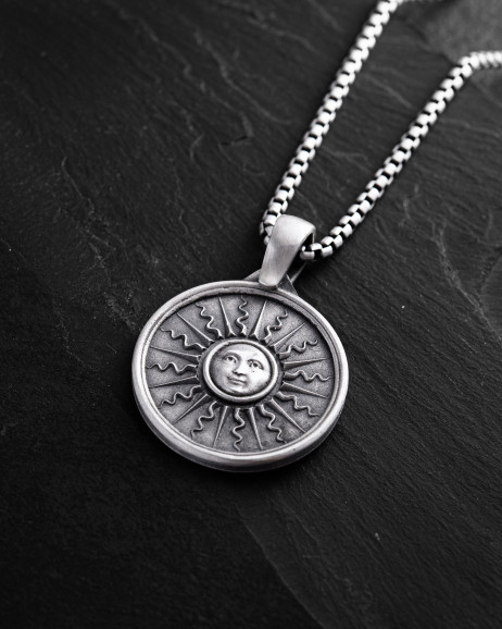 Anhänger SONNE und MOND in Sterlingsilber 6