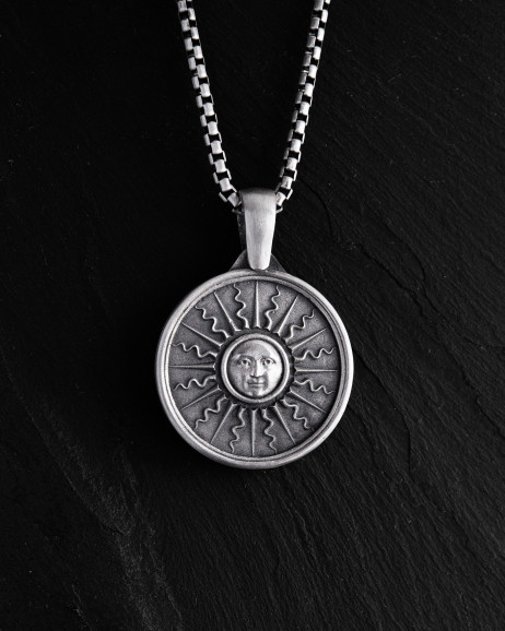 Anhänger SONNE und MOND in Sterlingsilber 2