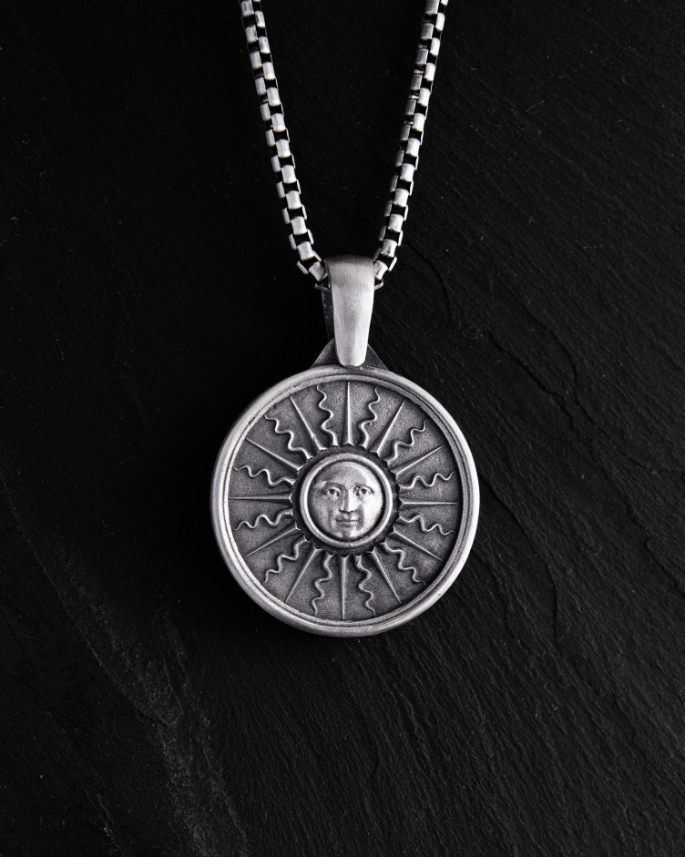 Anhänger SONNE und MOND in Sterlingsilber 2