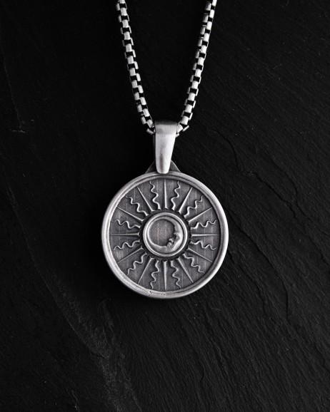 Anhänger SONNE und MOND in Sterlingsilber 4