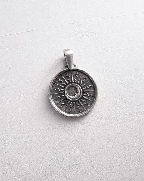Anhänger SONNE und MOND in Sterlingsilber 9