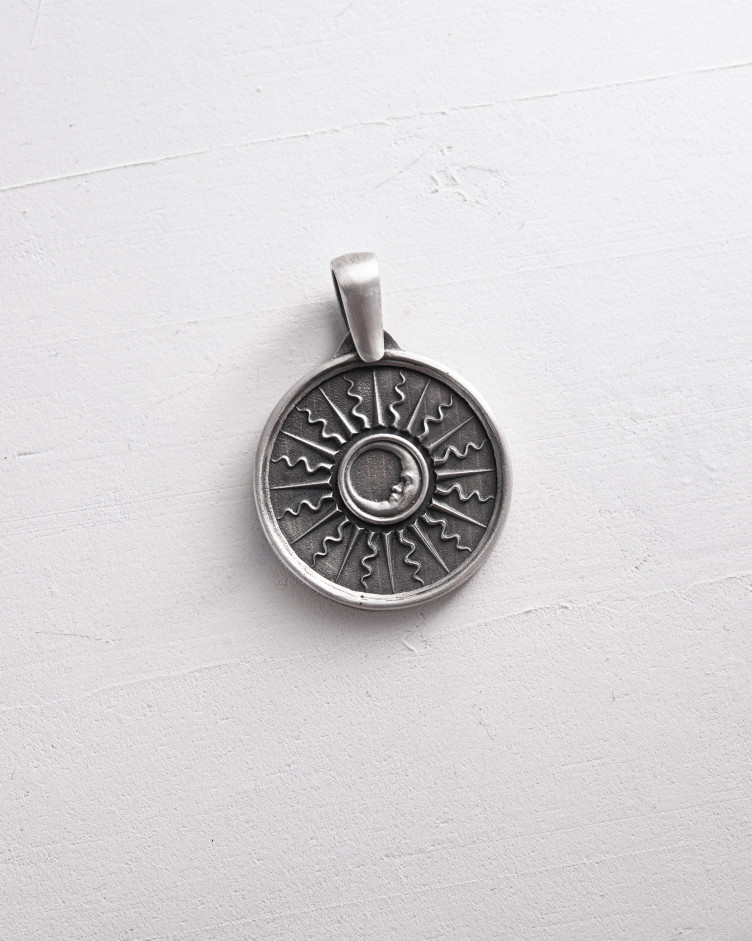 Anhänger SONNE und MOND in Sterlingsilber 9