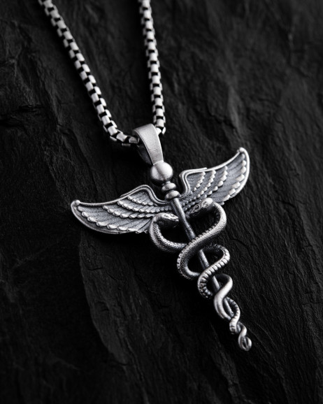 Anhänger CADUCEUS in Sterlingsilber 2