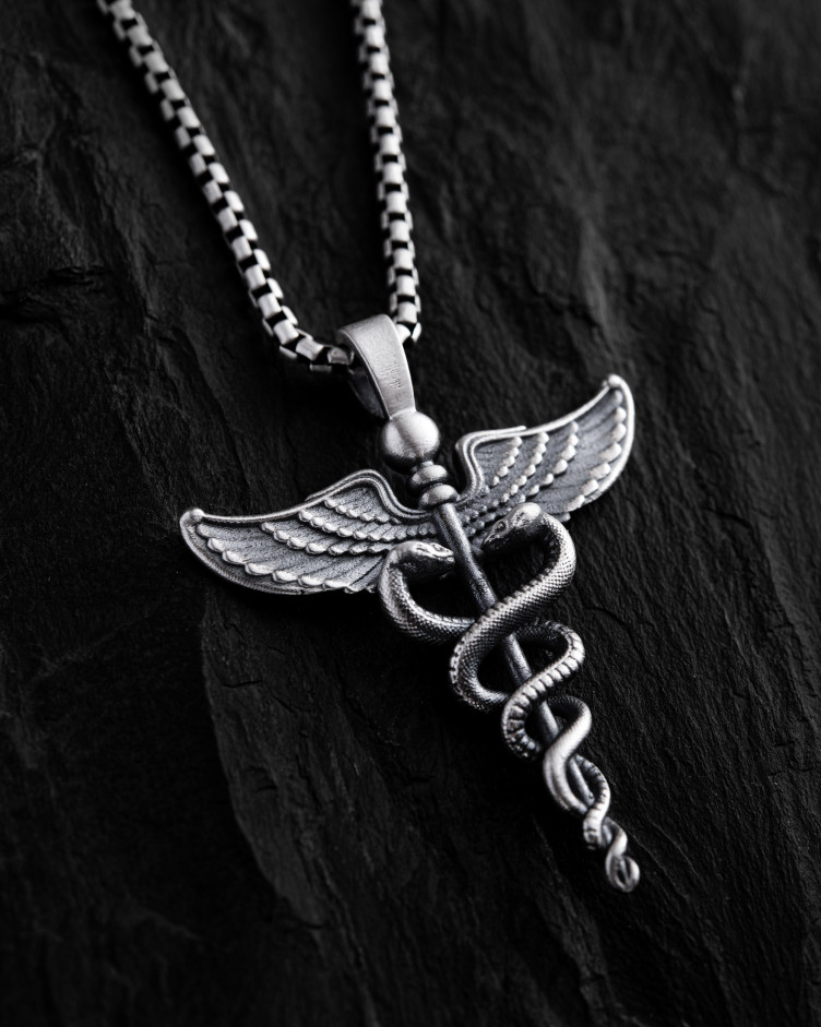 Anhänger CADUCEUS in Sterlingsilber 2