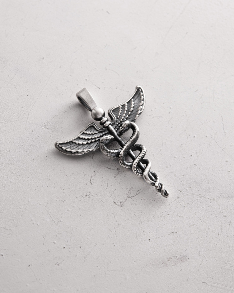 Anhänger CADUCEUS in Sterlingsilber 5