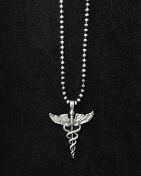 Anhänger CADUCEUS in Sterlingsilber