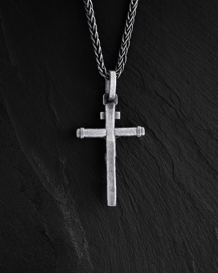Kreuz KREUZIGUNG JESU. INRI in Sterlingsilber 3