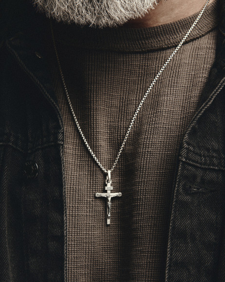 Kreuz KREUZIGUNG JESU. INRI in Sterlingsilber 4