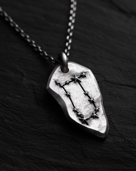 Anhänger STERNBILD ZWILLINGE an einer Kette in Sterlingsilber  5