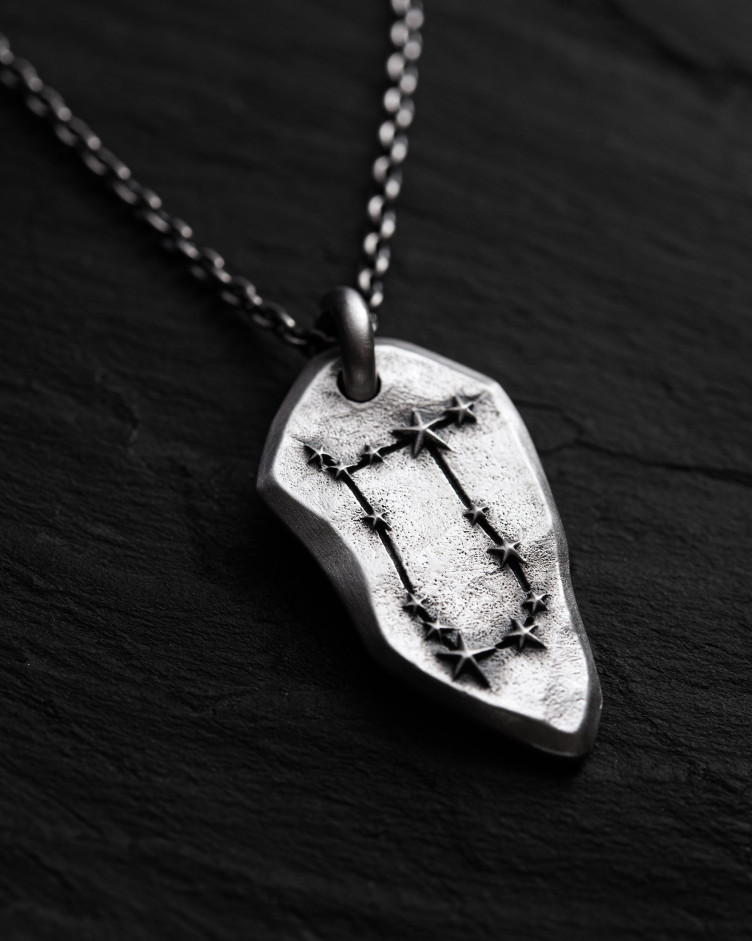 Anhänger STERNBILD ZWILLINGE an einer Kette in Sterlingsilber 5