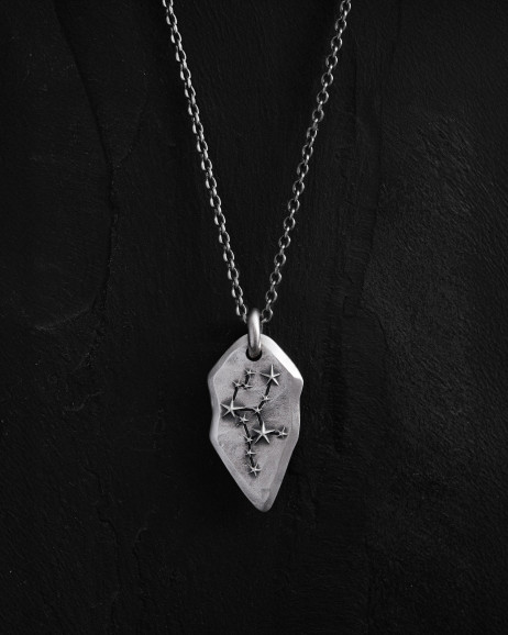 Anhänger STERNBILD JUNGFRAU an einer Kette in Sterlingsilber