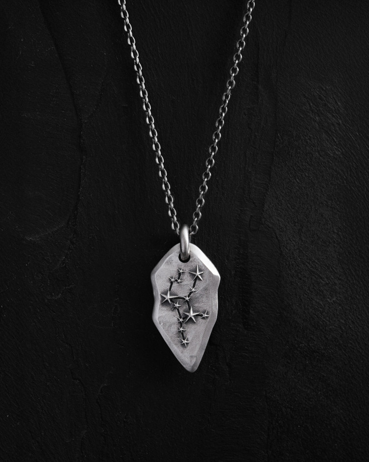 Anhänger STERNBILD JUNGFRAU an einer Kette in Sterlingsilber