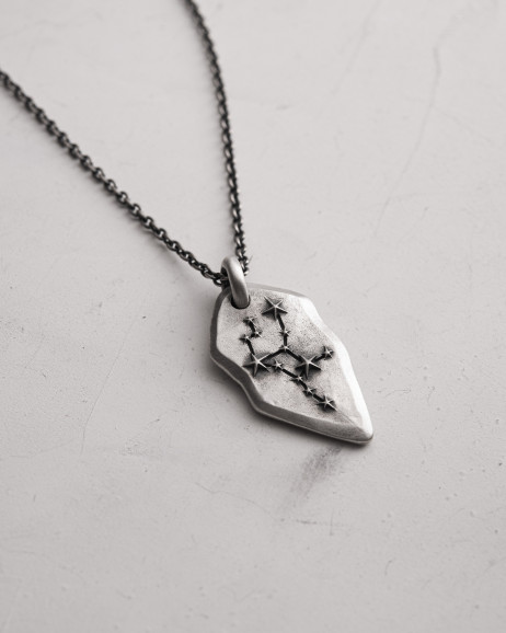 Anhänger STERNBILD JUNGFRAU an einer Kette in Sterlingsilber 10