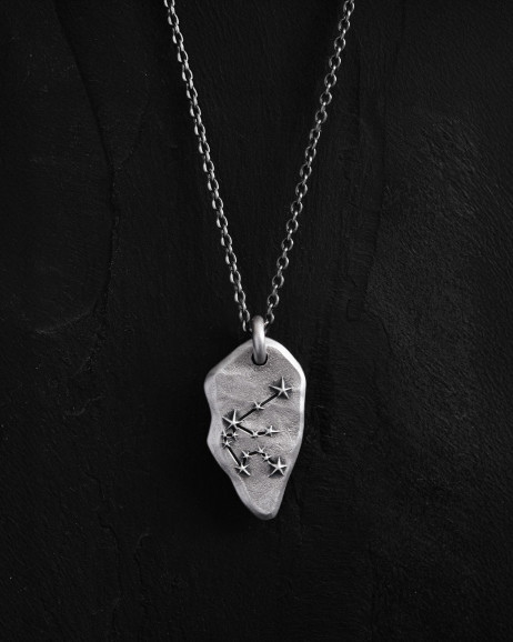 Anhänger STERNBILD WASSERMANN an einer Kette in Sterlingsilber