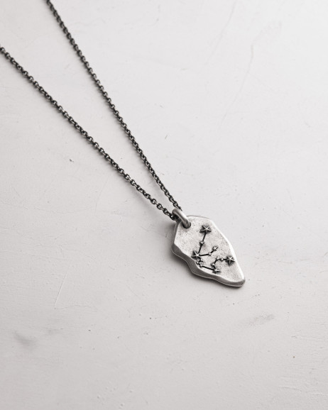 Anhänger STERNBILD WASSERMANN an einer Kette in Sterlingsilber 10