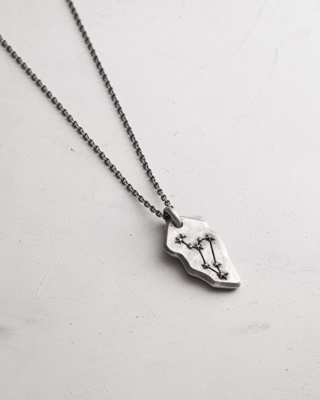 Anhänger STERNBILD LÖWE an einer Kette in Sterlingsilber 10