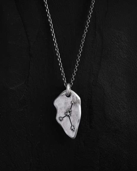 Anhänger STERNBILD KREBS an einer Kette in Sterlingsilber 