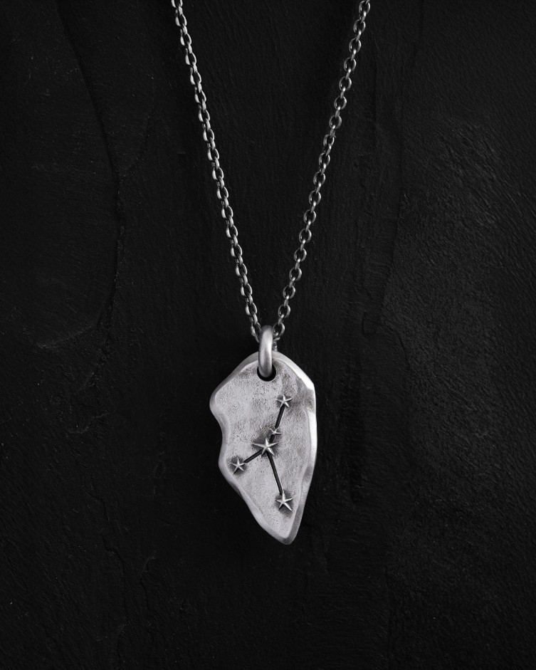 Anhänger STERNBILD KREBS an einer Kette in Sterlingsilber