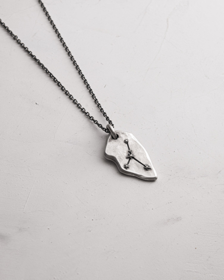 Anhänger STERNBILD KREBS an einer Kette in Sterlingsilber 10