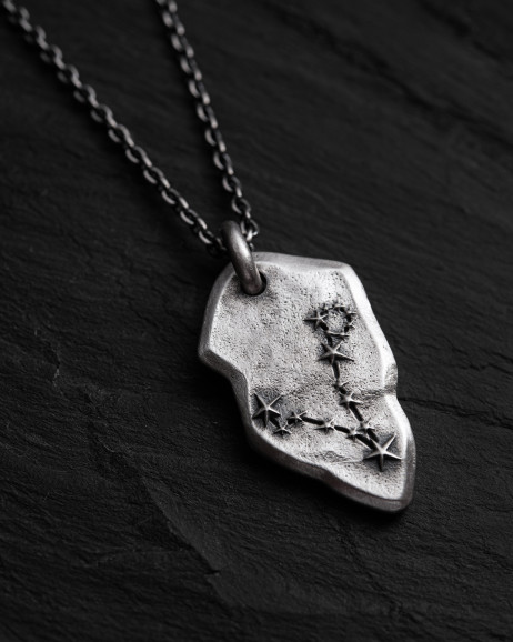 Anhänger STERNBILD FISCHE an einer Kette in Sterlingsilber  5