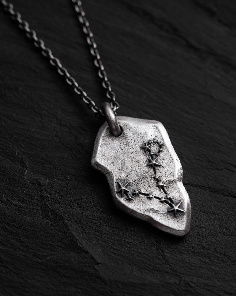 Anhänger STERNBILD FISCHE an einer Kette in Sterlingsilber 5