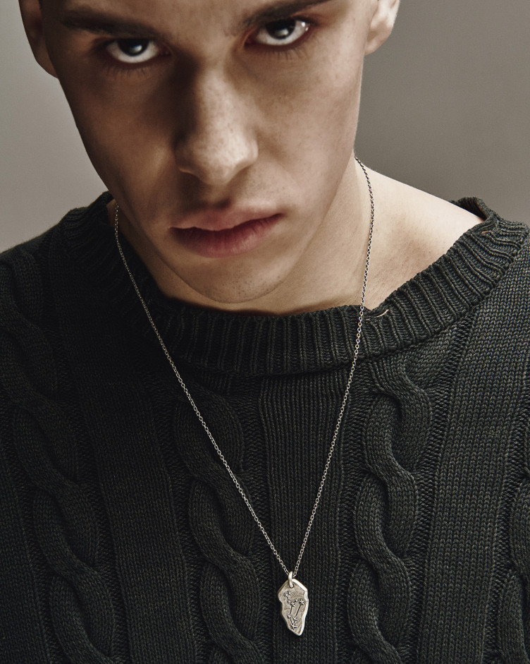 Anhänger STERNBILD FISCHE an einer Kette in Sterlingsilber 2