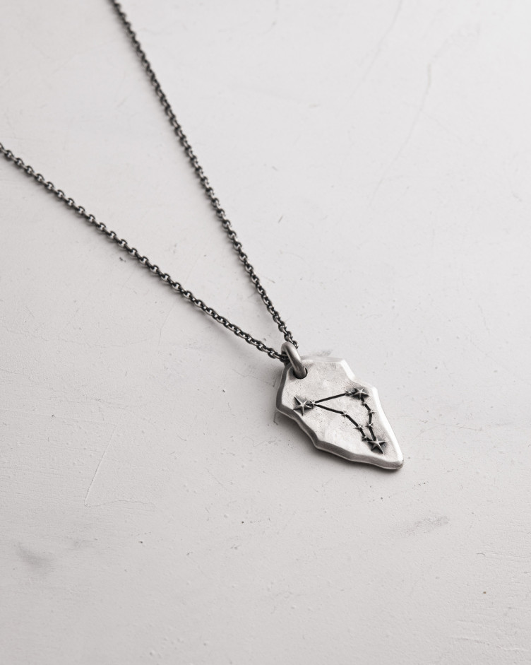 Anhänger STERNBILD STEINBOCK an einer Kette in Sterlingsilber 10