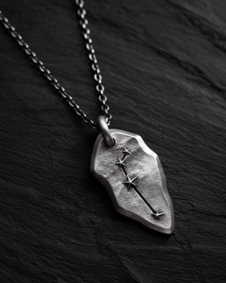 Anhänger STERNBILD WIDDER an einer Kette in Sterlingsilber 3