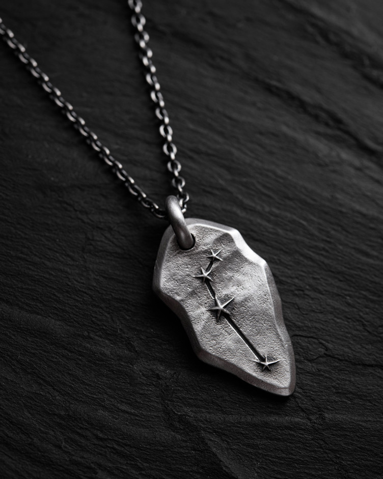 Anhänger STERNBILD WIDDER an einer Kette in Sterlingsilber 3