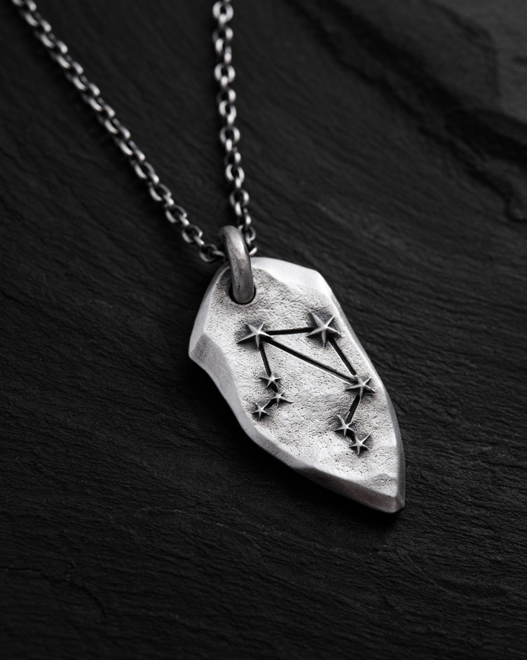 Anhänger STERNBILD WAAGE an einer Kette in Sterlingsilber 5