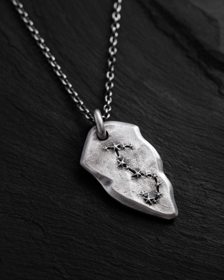 Anhänger STERNBILD SKORPION an einer Kette in Sterlingsilber  5