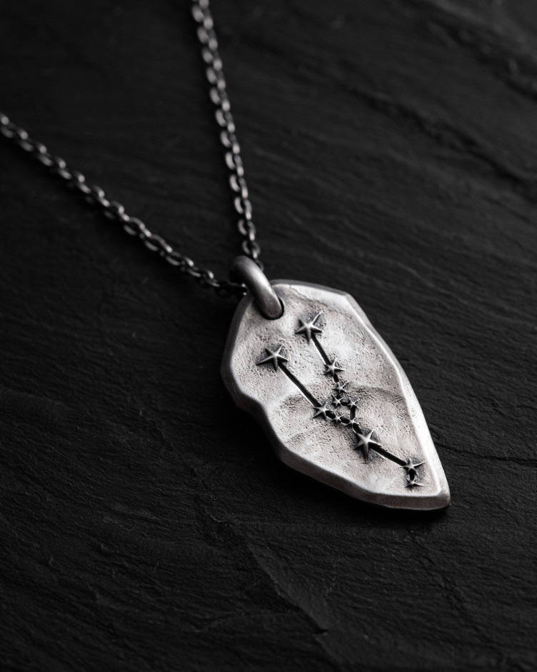 Anhänger STERNBILD STIER an einer Kette in Sterlingsilber 5