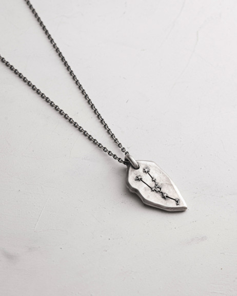 Anhänger STERNBILD STIER an einer Kette in Sterlingsilber  10