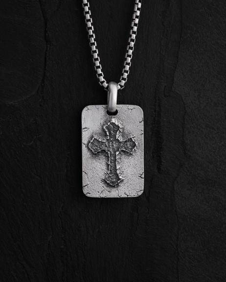 Anhänger FLEURY CROSS in Sterlingsilber