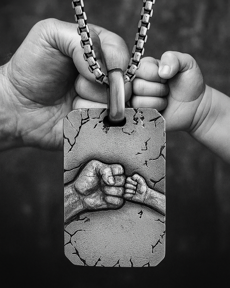 Anhänger VATER UND SOHN in Sterlingsilber 2