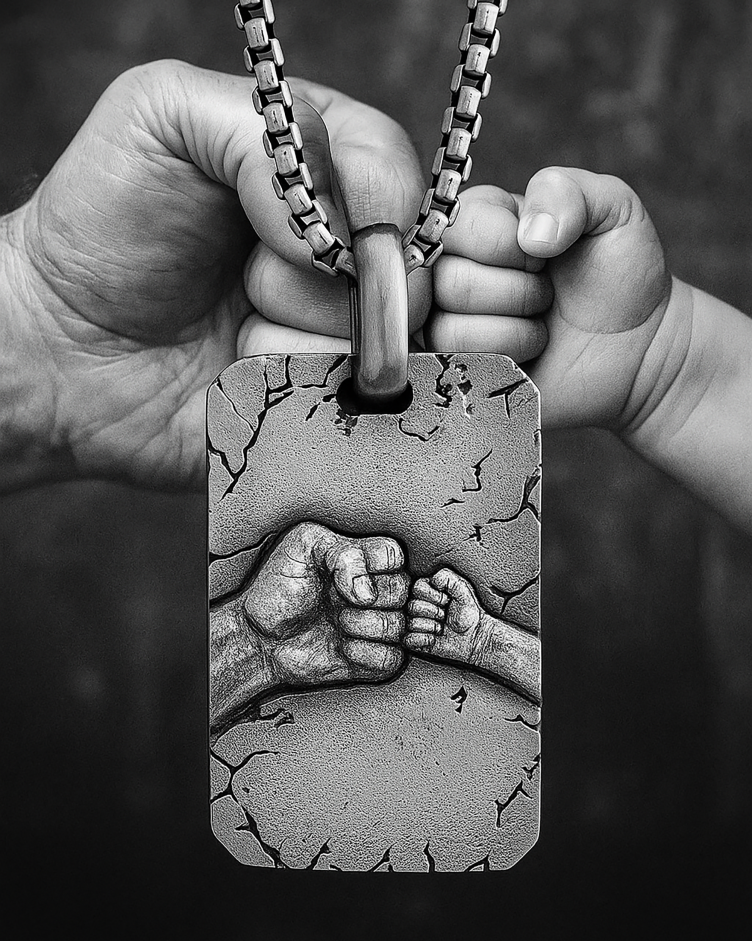 Anhänger VATER UND SOHN in Sterlingsilber 2